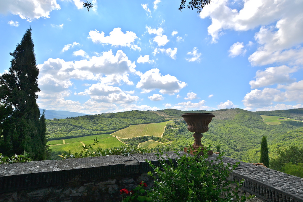 view from a Chianti winery